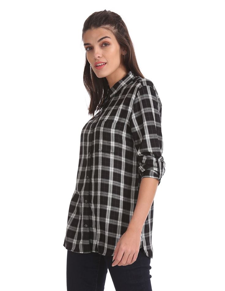 U.S. Polo Assn. Women Checkered Casual Wear Shirt